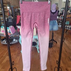 Gymshark Pink Ombre Leggings Size XS
